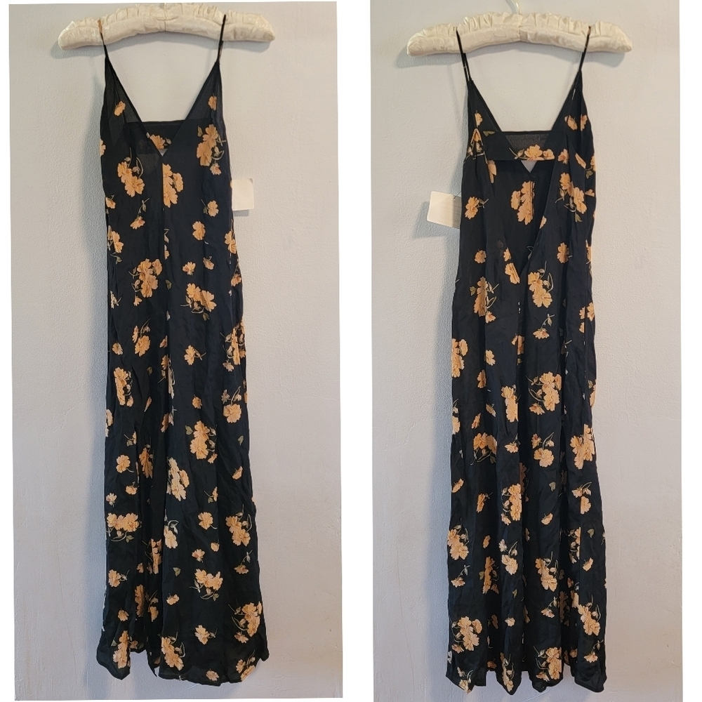 XXS Reformation Cintronella Resort Derby Beachy Vacation Floral Maxi Semi Sheer